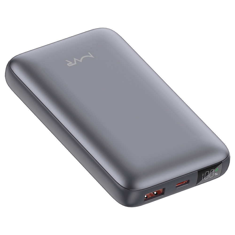 Rapid-10x Ultrafast 10000mAh MVR Power Bank - Grey | Compact Portable Dual USB Charging - Image 6