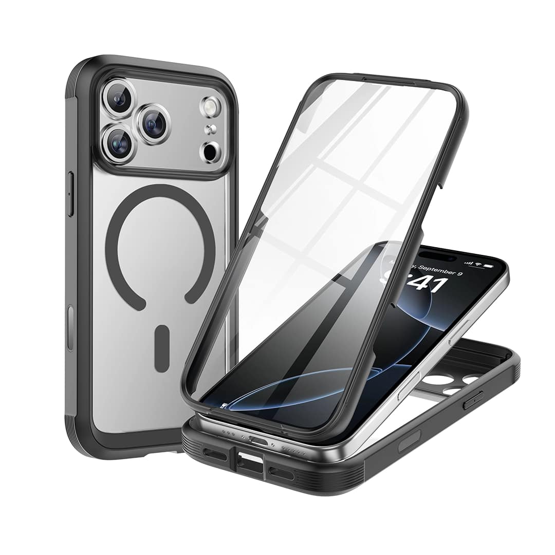 iPhone 17 Pro Case – Black | MVR Robust 360 Full Body Rugged Protection, Shockproof Design, Heavy Duty - Image 3