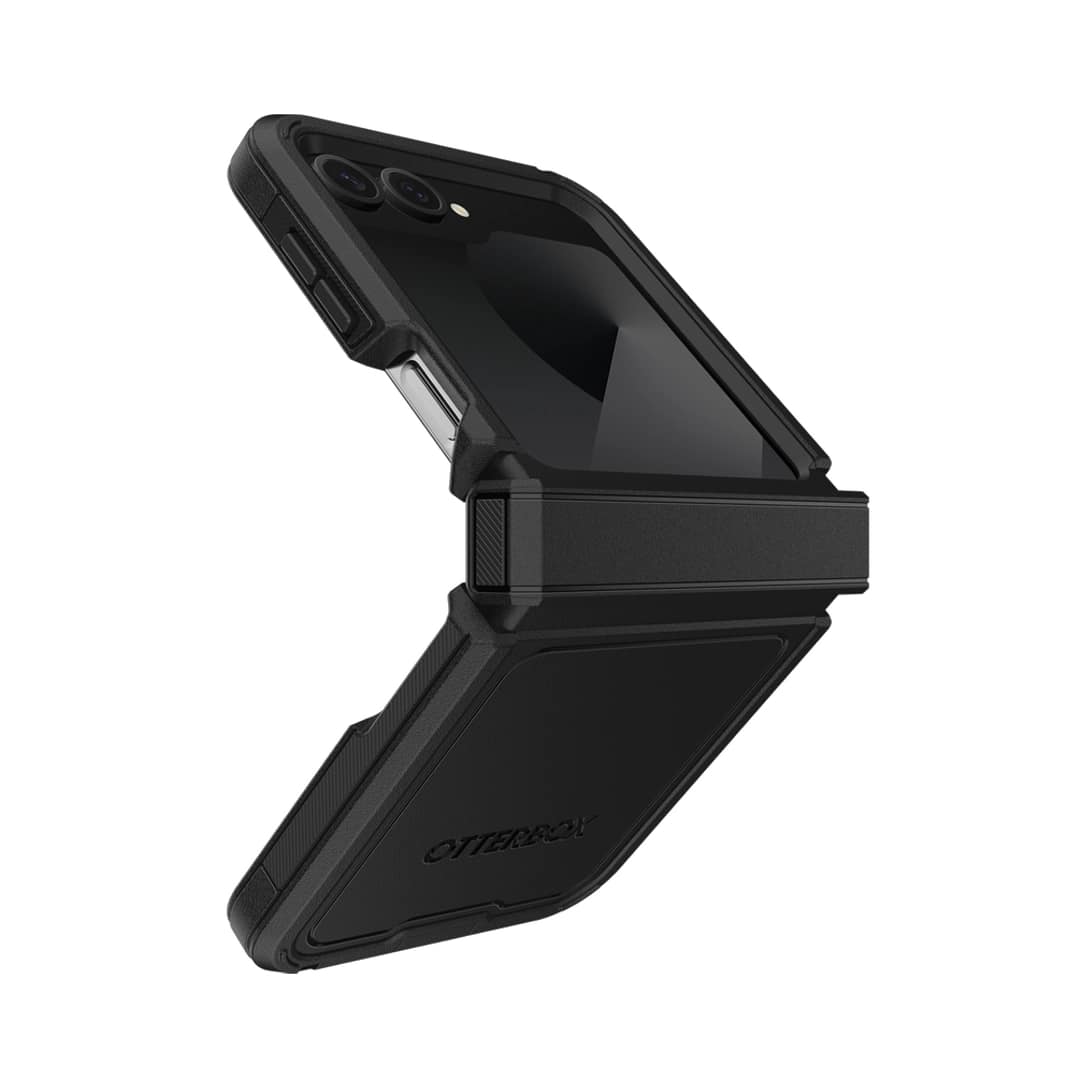 Samsung Z Flip 6 Case - Black | OtterBox Defender XT Rugged Cover with Full-Body, Drop & Scratch Protection