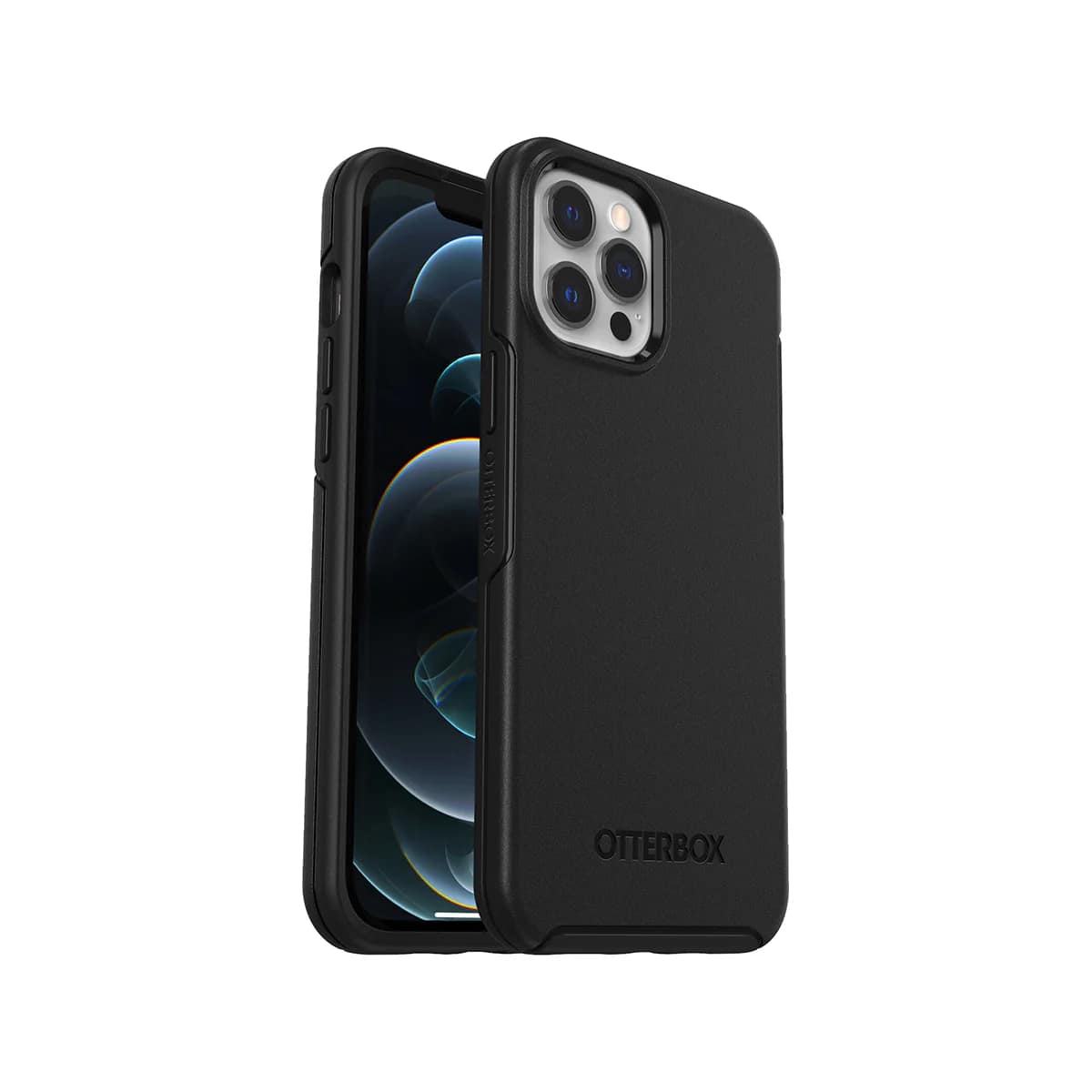 iPhone 12 Pro Max Case – Black | OtterBox Symmetry Series, Soft Touch Protective Cover