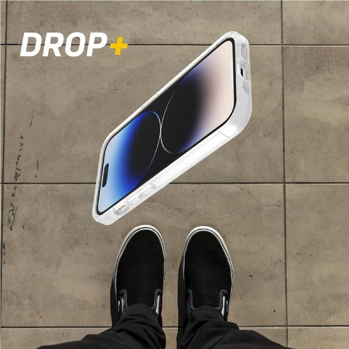 iPhone 14 Pro – Clear | OtterBox Symmetry Plus Series, Antimicrobial Soft Touch Protective Cover