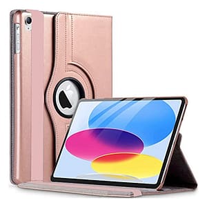 Rose Gold 360° case for iPad 10.9 10th Gen, stylish and full coverage protection