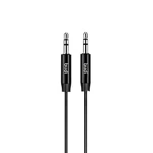 Budi Universal AUX cable model 127, black audio cable for high-quality sound