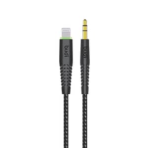 Budi Lightning to AUX cable, black for reliable and high-performance audio connection
