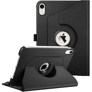 Black 360° case for iPad Mini 6, sleek and durable fit