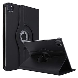 Black 360° rotating protective case for iPad Pro 11 2024, sleek and reliable fit