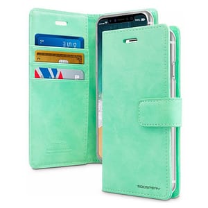 Mint Mercury Bluemoon Diary flip wallet case for iPhone 11, fresh and stylish protection