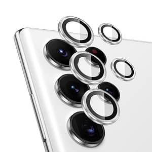 Clear lens protector for Samsung Galaxy S22 Ultra rear cameras