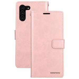 Rose gold Bluemoon wallet flip cover for Galaxy S21 FE