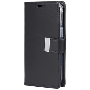 Black/black Mercury Rich Diary back cover for iPhone 7/8/SE2, sleek and protective.