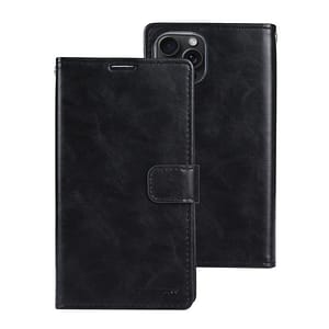 Black Mercury Bluemoon Diary Flip Wallet Case for iPhone 15 Pro, versatile and secure
