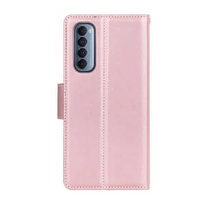 Rose gold Hanman wallet flip case with clasp for Galaxy A35