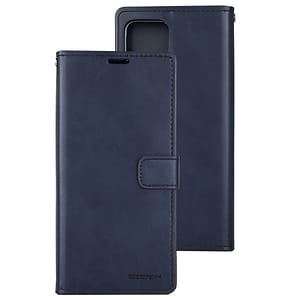 Navy Mercury Bluemoon Diary flip wallet cover for iPhone 13 Pro, stylish and reliable