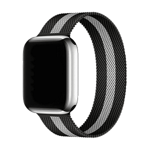 Apple Watch 38/40/41mm Milanese metal band, black, sleek and modern for everyday wear