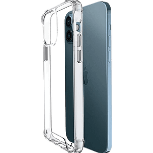 Clear generic 2mm hard back cover for iPhone 12/12 Pro, slim and tough protection