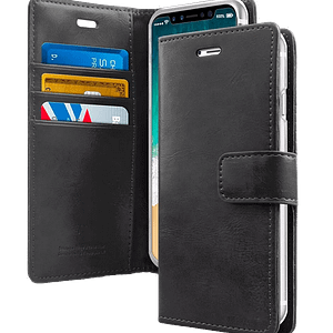 Black Mercury Bluemoon Diary flip wallet cover for iPhone 12/12 Pro, elegant and secure