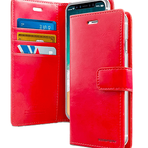 Red Mercury Bluemoon Diary flip wallet cover for iPhone 12/12 Pro, vibrant and reliable