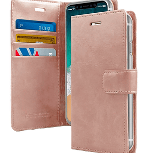 Rose Gold Mercury Bluemoon Diary flip wallet cover for iPhone 12/12 Pro, elegant and protective