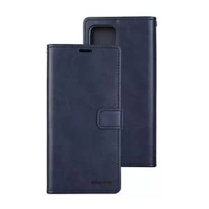 Navy Mercury Bluemoon Diary Flip Wallet Case for iPhone 15 Plus, sleek and functional fit