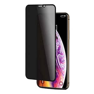 Black privacy tempered glass for iPhone XS Max/11 Pro, protects your screen from prying eyes.