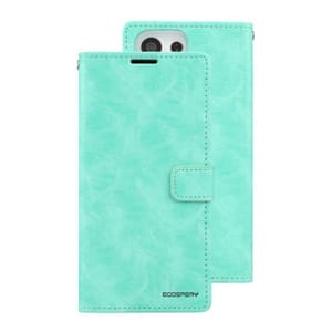 Mint colored Mercury Bluemoon flip diary case for Galaxy S23 Ultra