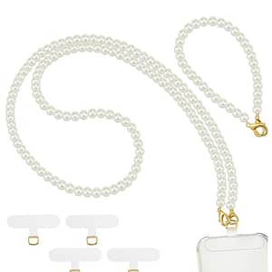White Pearl Universal Detachable Phone Lanyard/Strap