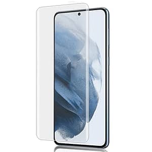 Edge-to-edge tempered glass screen protector for Galaxy S21 Plus