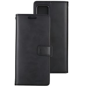 Black Mercury Bluemoon Diary flip wallet cover for iPhone 13 Pro, stylish and protective.