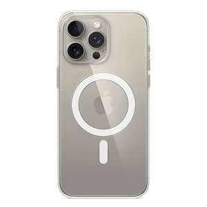 Clear 2mm Hard W/MagSafe Back Cover for iPhone 15 Pro Max, slim and secure design