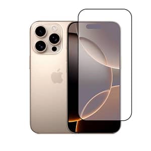 Clear Tempered Glass for iPhone 16 Pro, durable and scratch-resistant protection