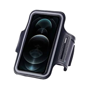 Ultimate Waterproof Running Armband | Water Resistant, Adjustable Band - Grey (Size L)
