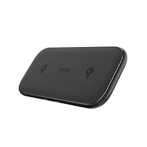 EFM Dual Port Leather 15W Wireless Charge Pad W/42W WALL CHARGER