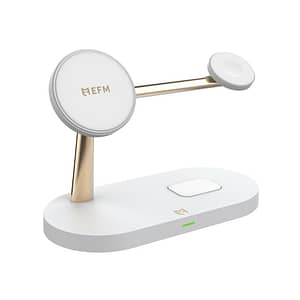 EFM FLUX 4 in 1 Wireless Charging Dock W/42W Wall Charger - Gold