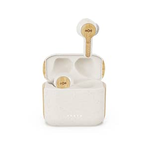 House of Marley Rebel True Wireless Earbuds with Microphone, Bluetooth Connectivity - Cream