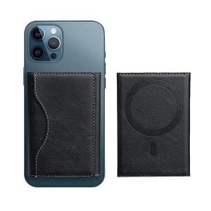 LEATHER MAGSAFE TRIPOD WALLET BLACK