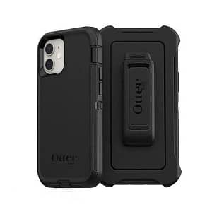 iPhone 12 Mini Case – Black | OtterBox Defender Series, Soft Touch Protective Cover