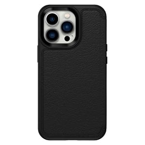 iPhone 13 Pro Case - Black | OtterBox Strada Series, Scratch-Resistant Rugged Protective Back Cover