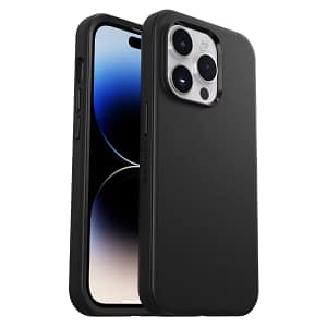 iPhone 14 Pro – Black | OtterBox Symmetry Series, Antimicrobial Soft Touch Protective Cover