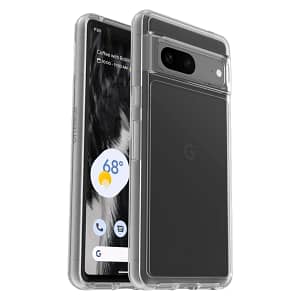 Google Pixel 7 Case - Black | OtterBox Symmetry Series, Scratch-Resistant Rugged Protective Back Cover