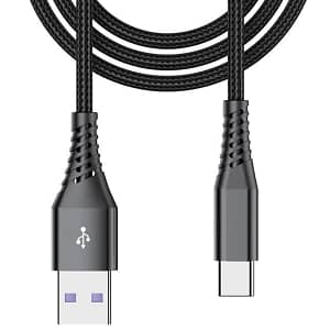 BEETLE 20CM USB A TO TYPE C CHARGING CABLE BLACK CM-3