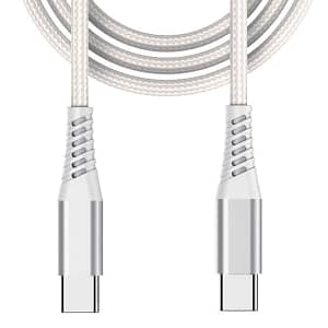 BEETLE 3M TYPE C TO TYPE C CHARGING CABLE WHITE M-2