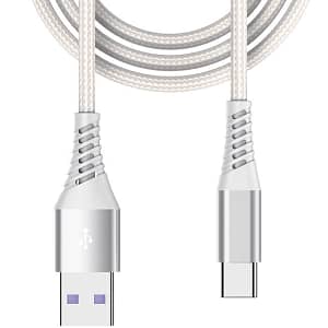 BEETLE 3M USB A TO TYPE C CHARGING CABLE WHITE M-3