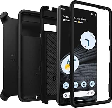 Google Pixel 7 Pro Case – Black | OtterBox Defender Series, Scratch-Resistant Rugged Protective Back Cover