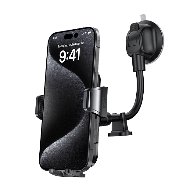T9 MVR Universal Car Phone Holder - Side Press Mount with Strong Grip (Black) | All Phone Sizes - Image 4