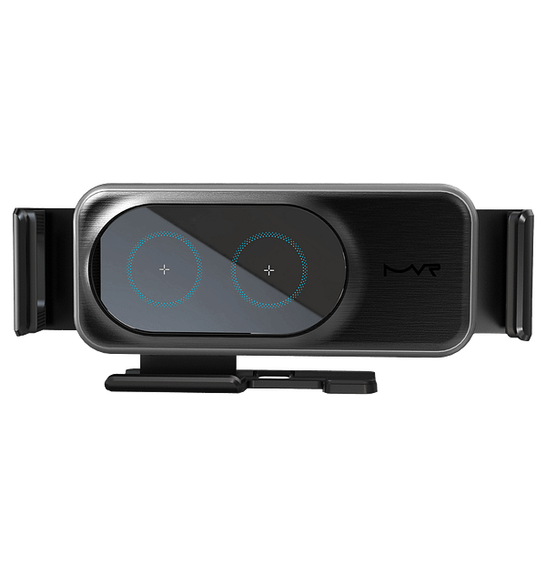MVR Z1 15W Wireless Charging Car Holder with 90-Degree Rotation - Black - Image 2