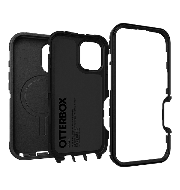 iPhone 16 Magsafe Case – Black | Otterbox Defender Series, Rugged Shockproof Back Cover - Image 3