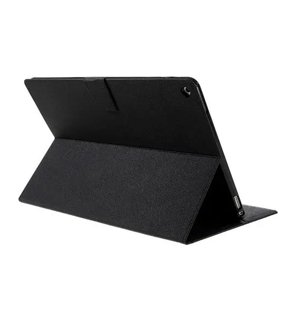 Black/Black Mercury Fancy Diary case for iPad 9.7, sleek and elegant design