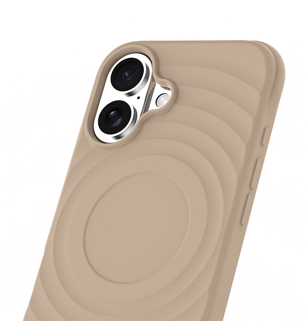 iPhone 16 MVR Wave Silicone Case - Tortilla | Shockproof & Slim Fit Back Cover - Image 3