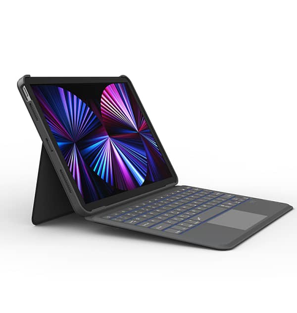 Clear WiWU Mag Touch Magnetic Keyboard case for iPad 10.2/Pro 10.5/Air 3, stylish and practical