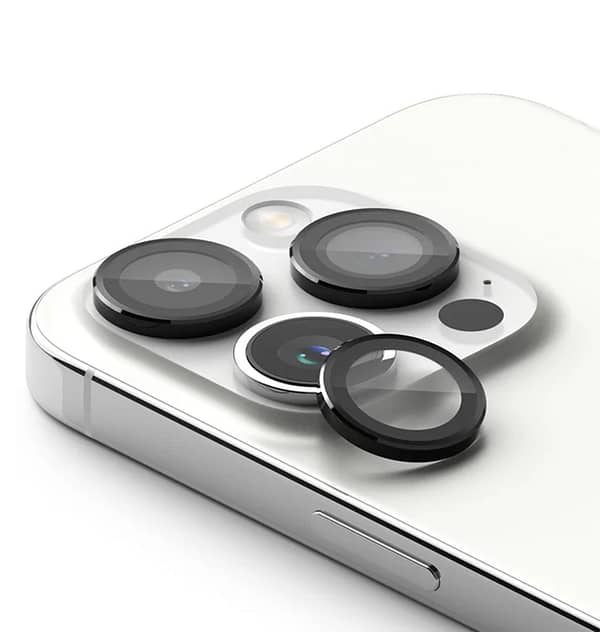 iPhone 15 Pro/Pro Max Alloy Camera Lens Protector - Black